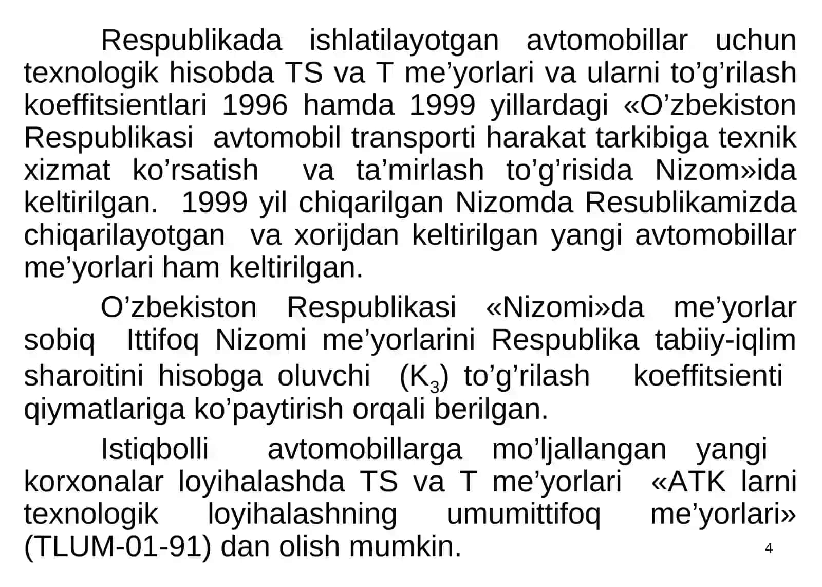 Avtotransport korxonalarini texnologik loyihalash 4