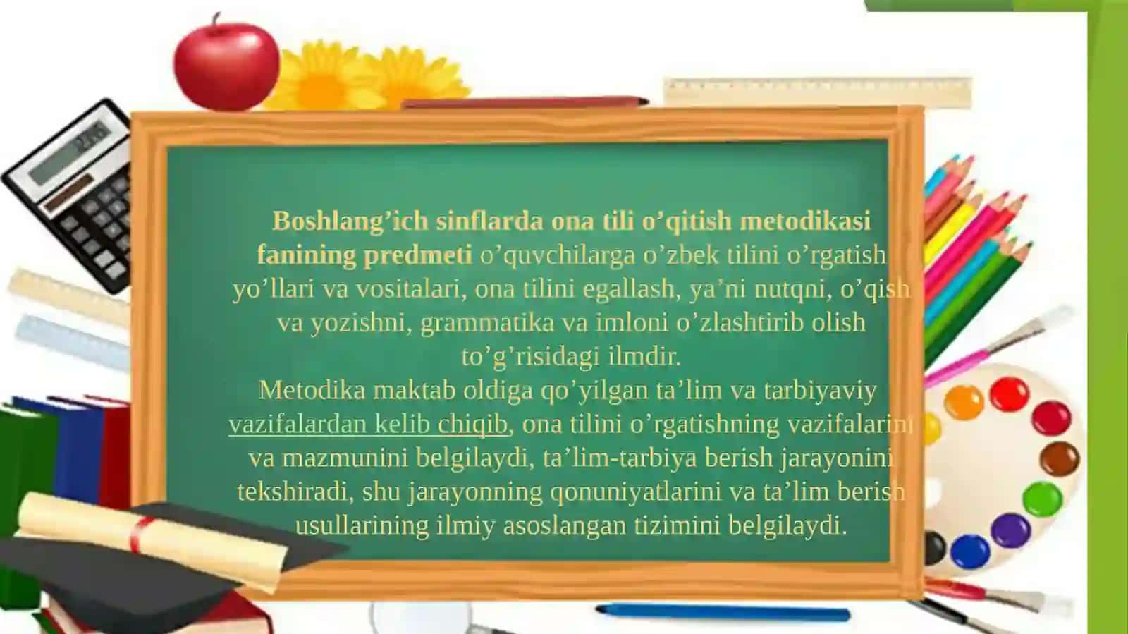 Ona tili-o‘qish savodxonligi va uni o‘qitish metodikasi fani maqsad va vazifalari 4