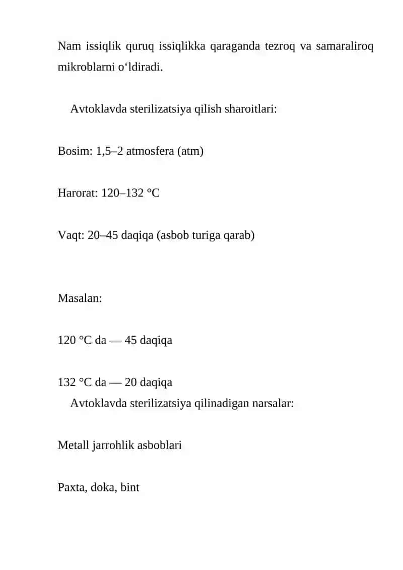 Aseptika tushinchasi. Infeksiya yuqish yo’llari va manbalari 4