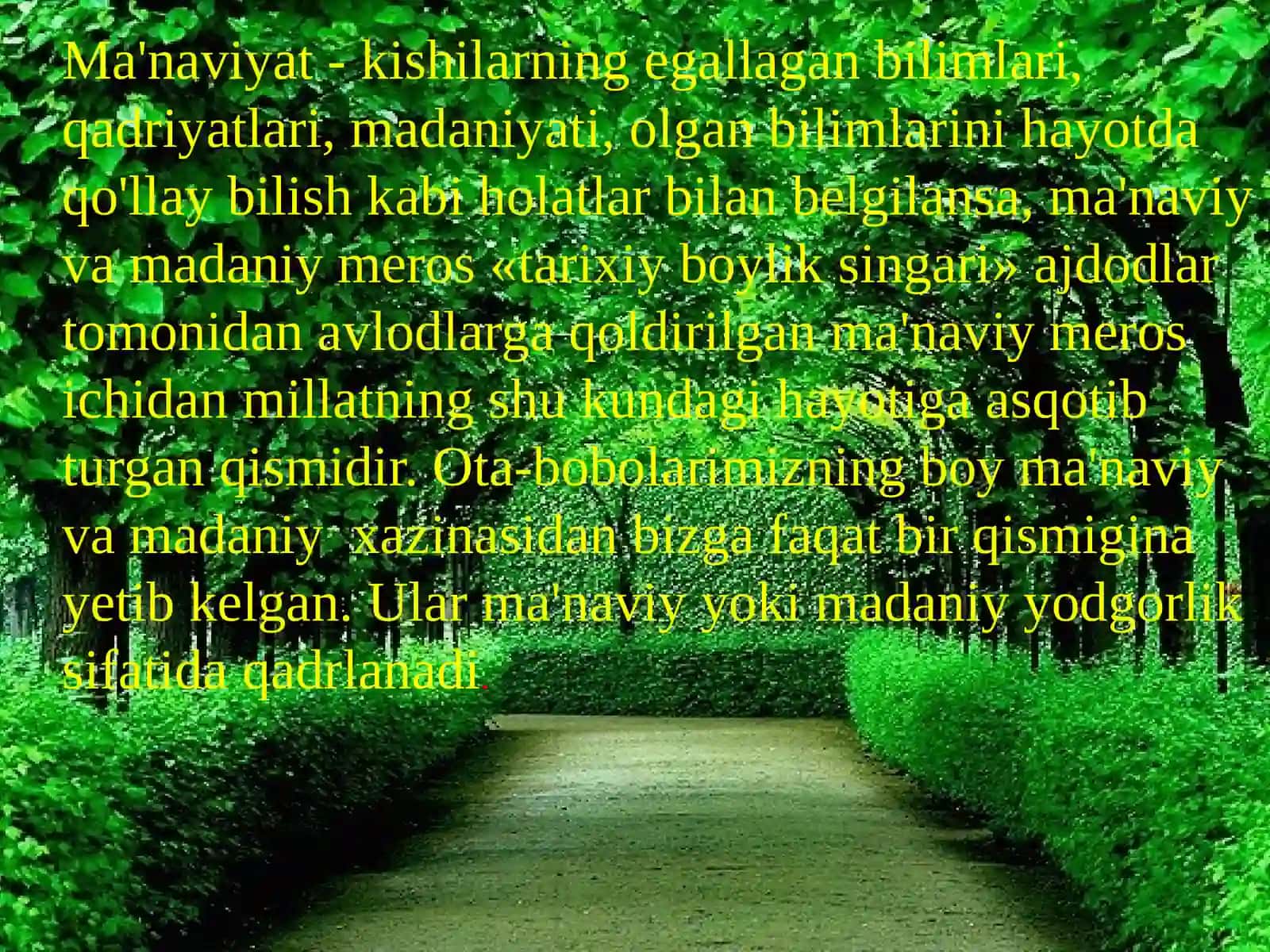 Milliy va umuminsoniy qadriyatlar 4
