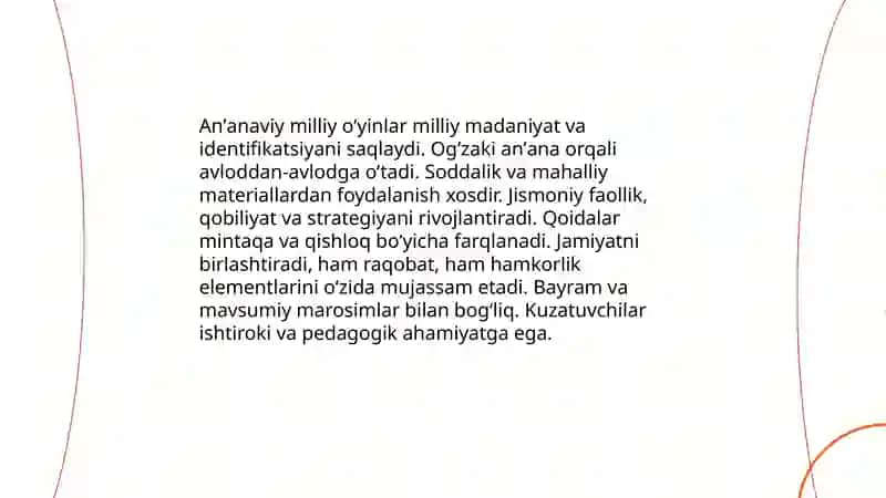 Milliy va harakatli òyinlar 4