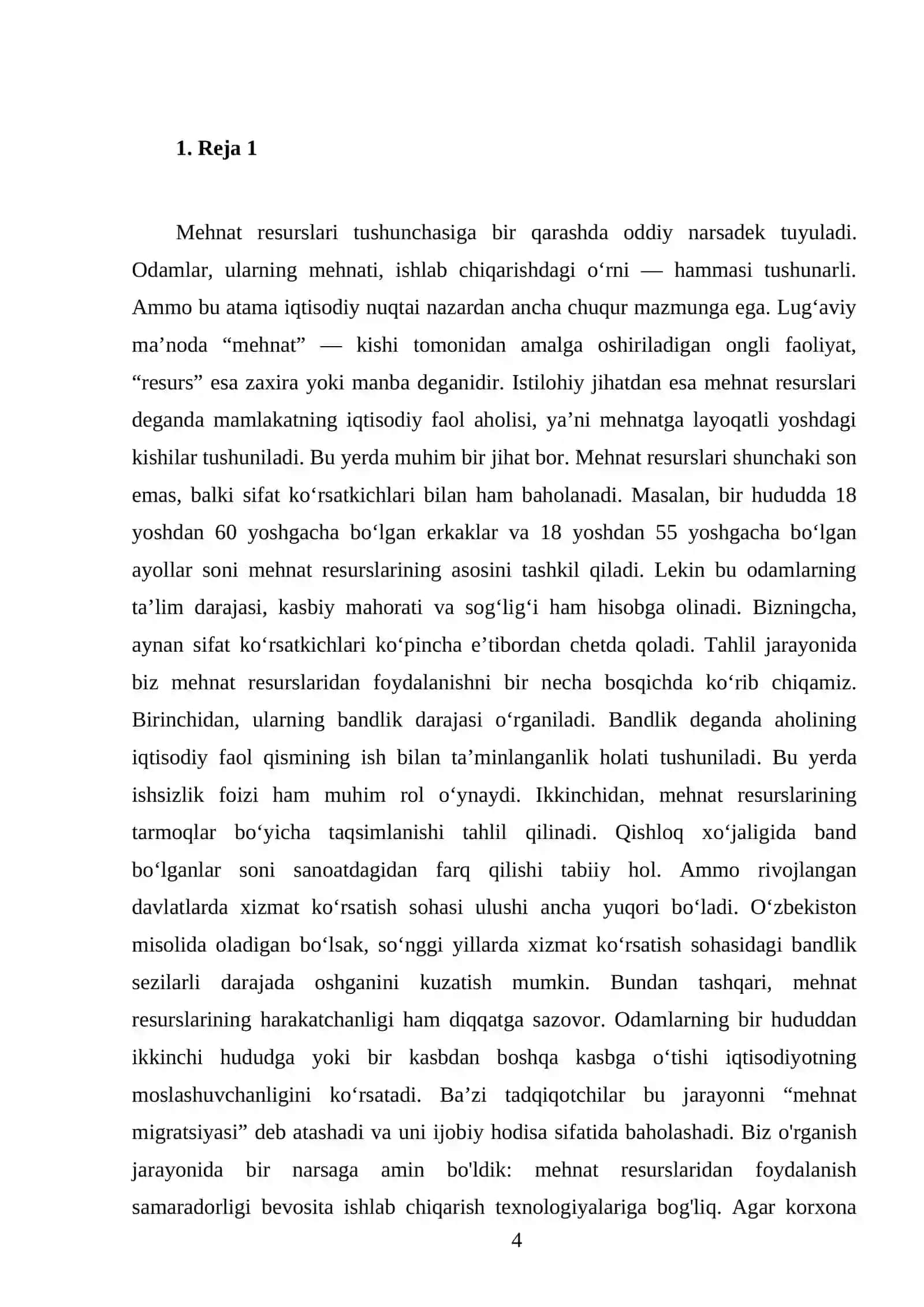 Mehnat resurslaridan foydalanish tahlili 4