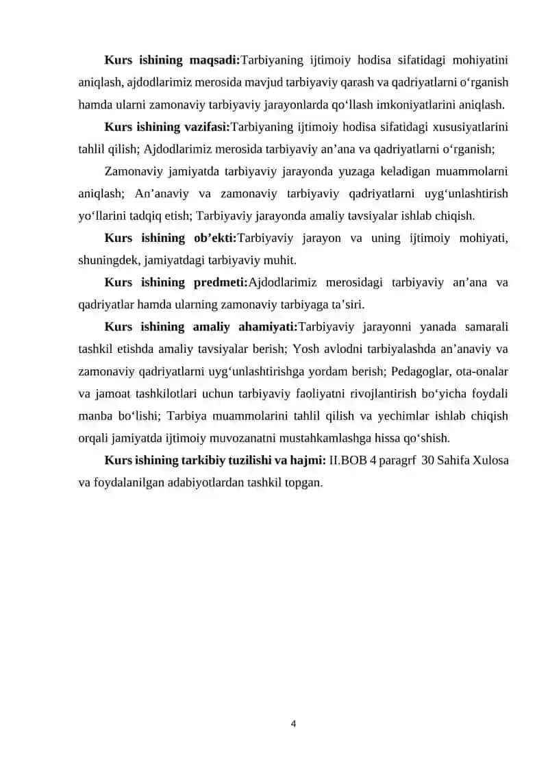 TARBIYANING IJTIMOIY HODISA EKANLIGI VA AJDODLARIMIZ MEROSIDA TARBIYA MUAMMOLARI 4