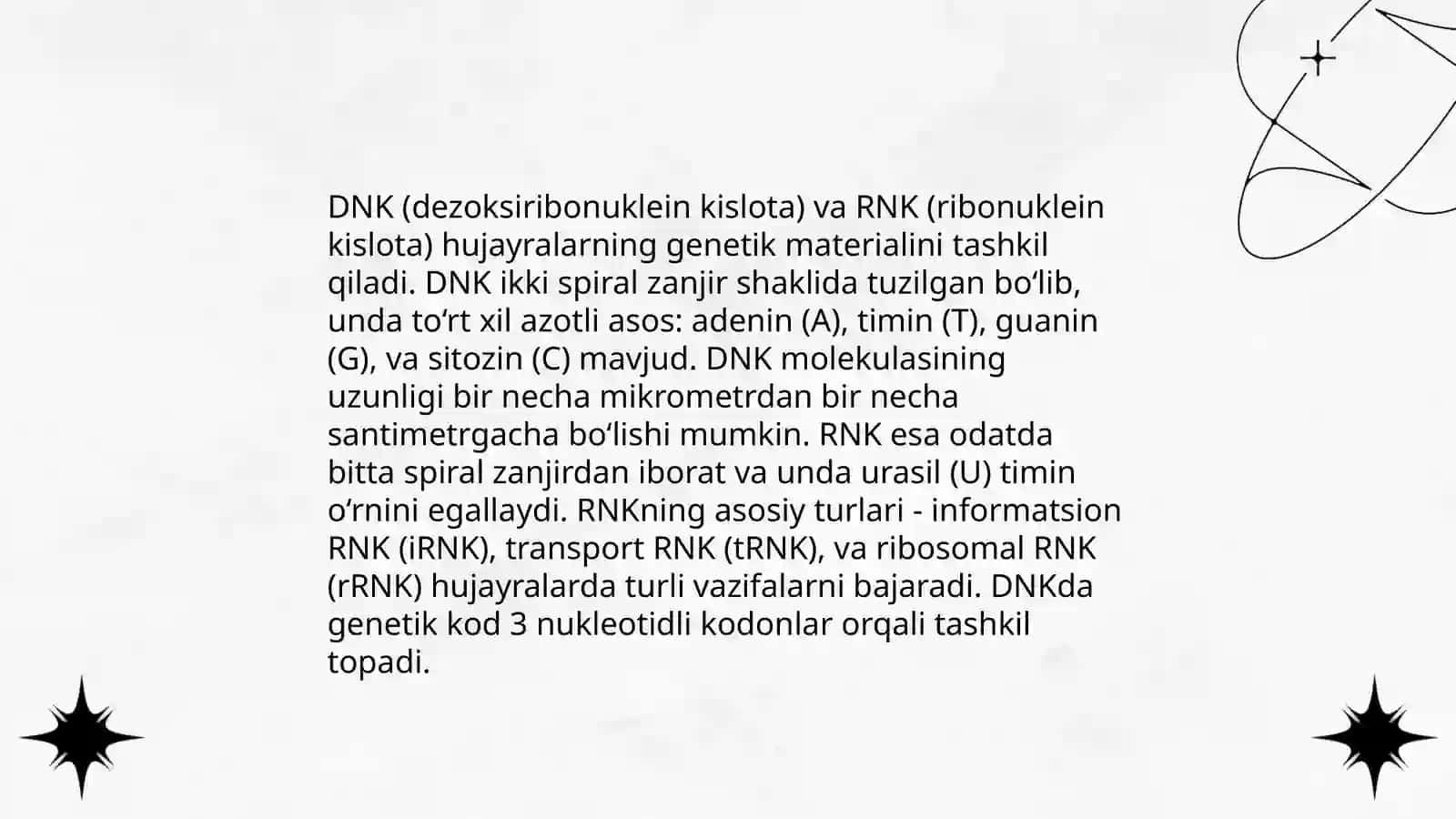 Irsiyatning molekulyar asosi 4