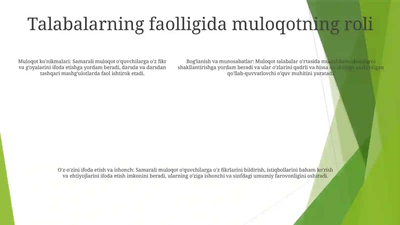 O‘Quvchi Faoliyatida Muloqot Madaniyati Va Psixalogiyasi 4