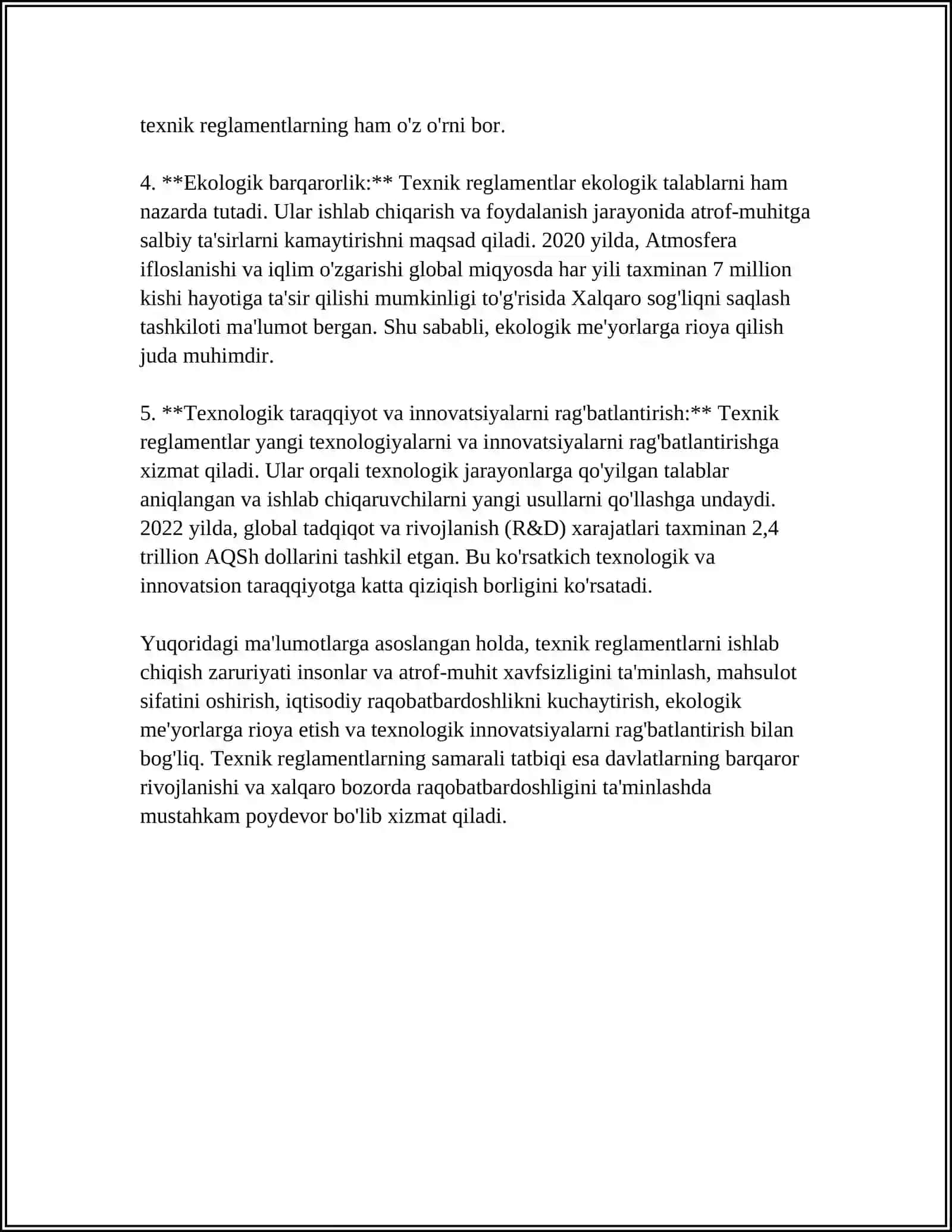 TEXNIK REGLAMENTLARNI ISHLAB CHIQISH VA QABUL QILISH TARTIBI 4