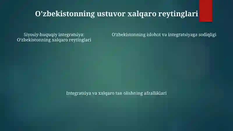Siyosiy-Huquqiy Sohadagi Ustuvor Xalqaro Reytinglar Va Ular O'Zbekistonning Integratsiyalashuvi 4