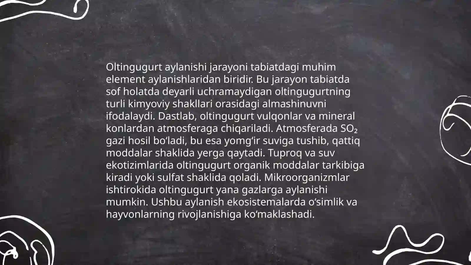 Tabiatda oltingugurtning aylanishida mikroorganizmlarning roli 4