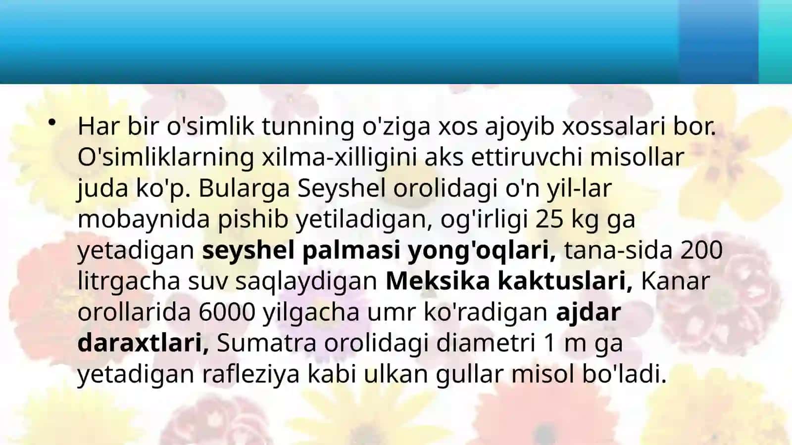 GULLIO'SIMLIKLAR BILAN UMUMIY TANISHISH 4