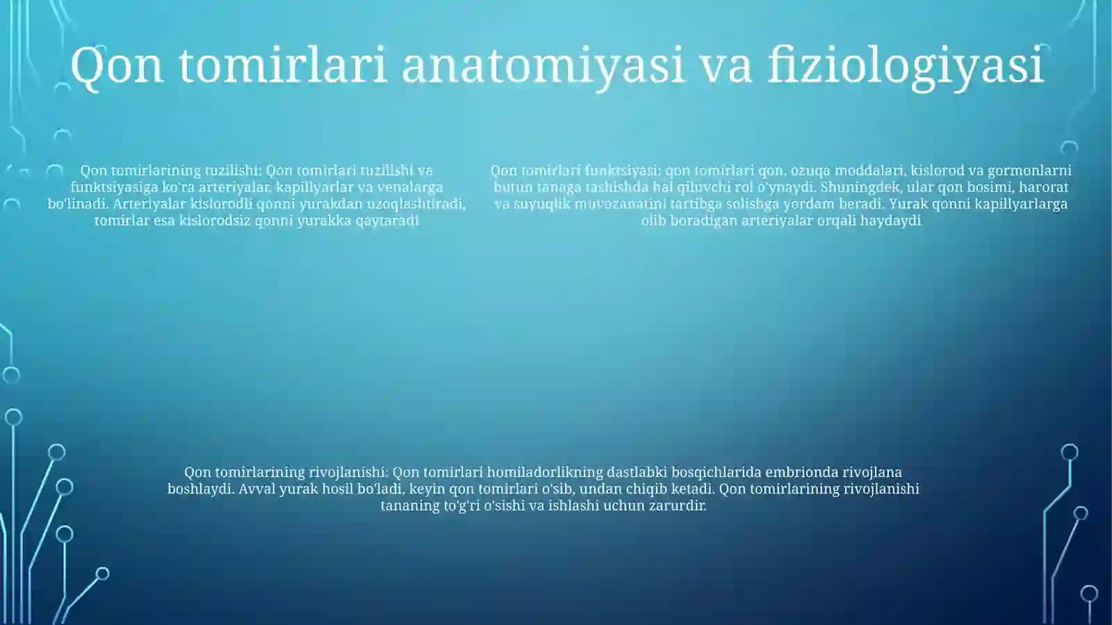 Bolalarda Yurak Qon Tomir Sistemasini OʻRganish 4