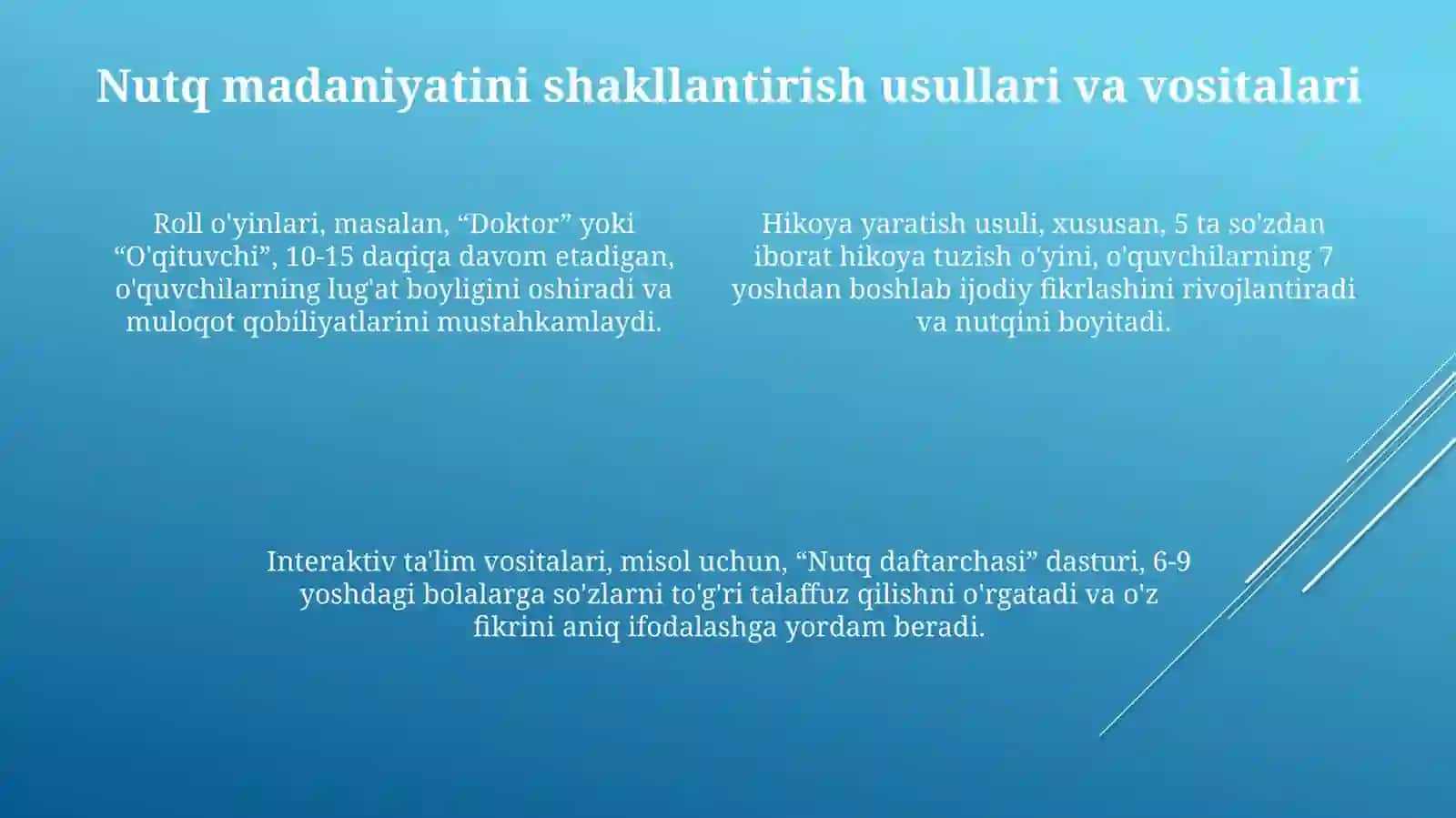Nutq madaniyatini rivojlantirish 4