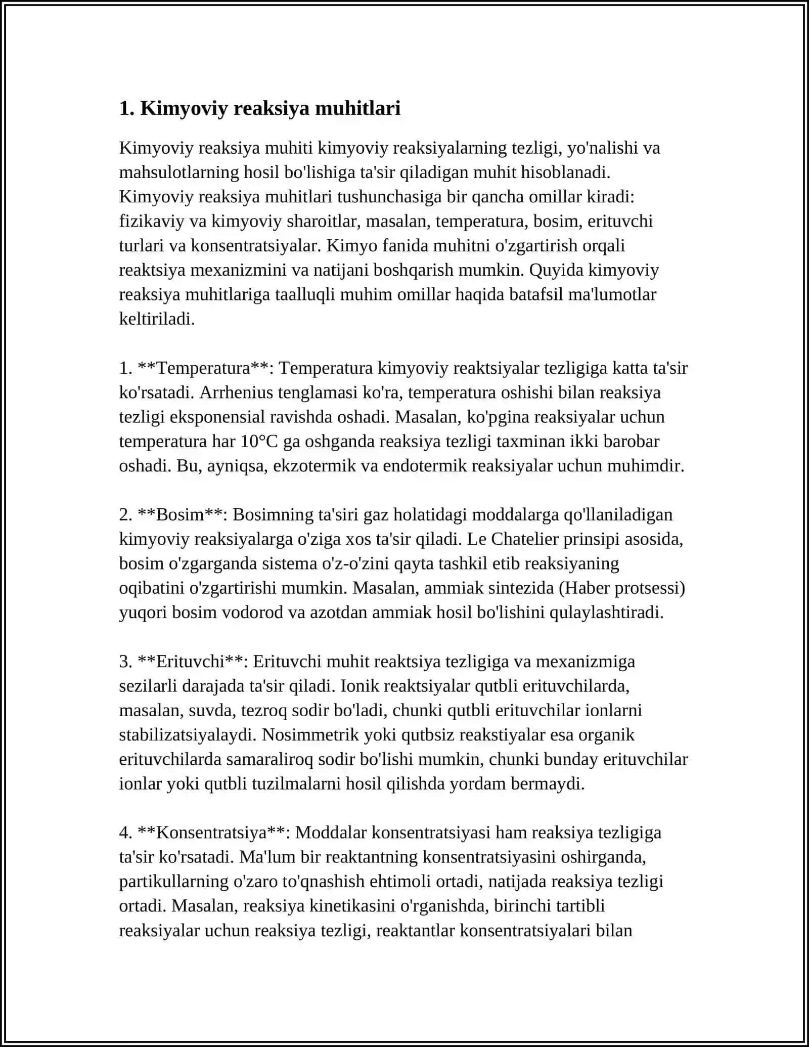 ISHLAB CHIQARISHNING FIZIK KIMYOVIY ASOSLARI VA ISHLARINING PRINSIPIAL TEXNOLOGIK SXEMASI 4