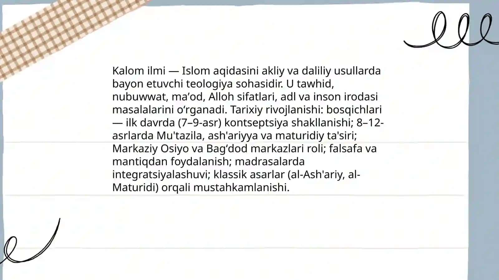Islom dinining aqidaviy yo'nalishlari va maktablari 4