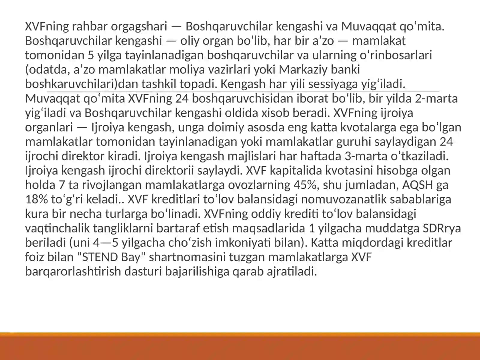 XALQARO VALYUTA TIZIMLARI VA ULARNI O'RGANISH 4