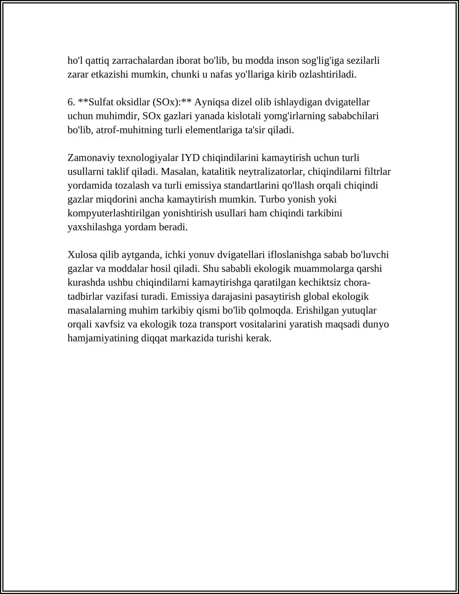 ICHKI YONUV DVIGATELLARINING CHIQINDI GAZLARINING TOKSIKLIGINI BAHOLASH 4
