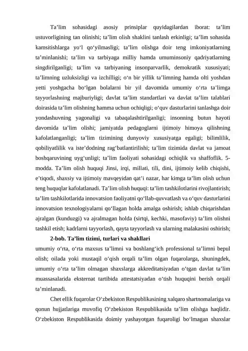 О‘ZBEKISTОN RESРUBLIKАSI TА’LIM TIZIMIDА MОDERNIZАTSIYА JАRАYОNLАRI 4