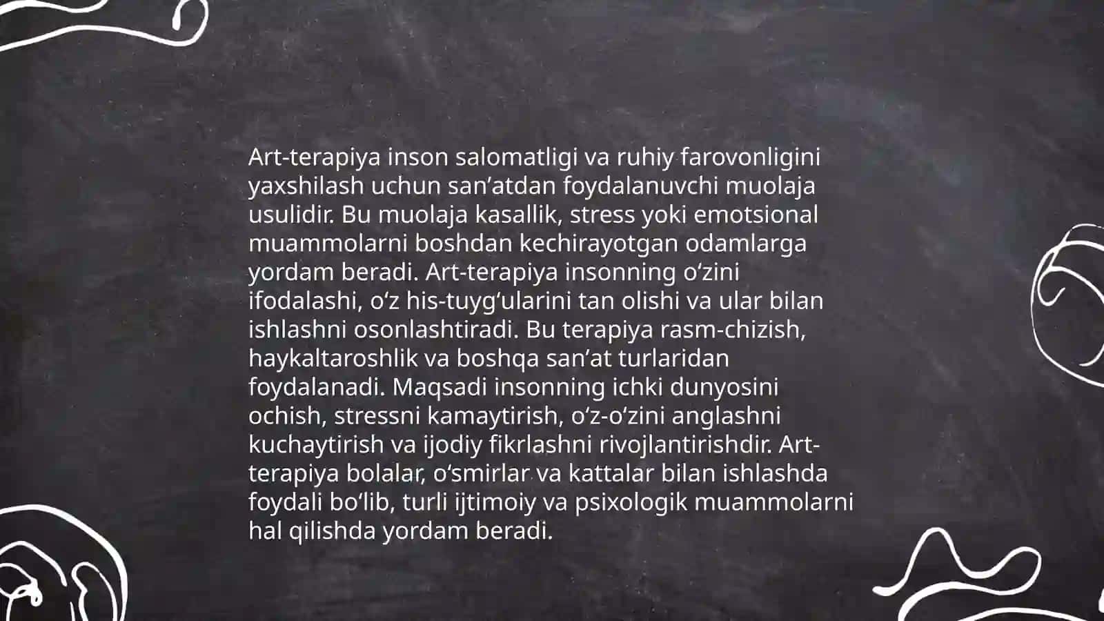 Art - terapiyaning asosiy yo'nalishlari va turlari 4