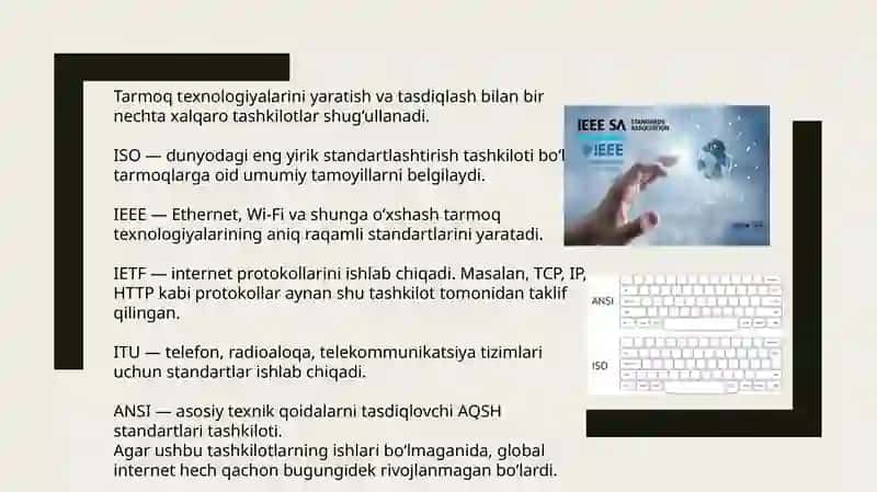 Kompyutertarmoqlarining standart texnologiyalari 4