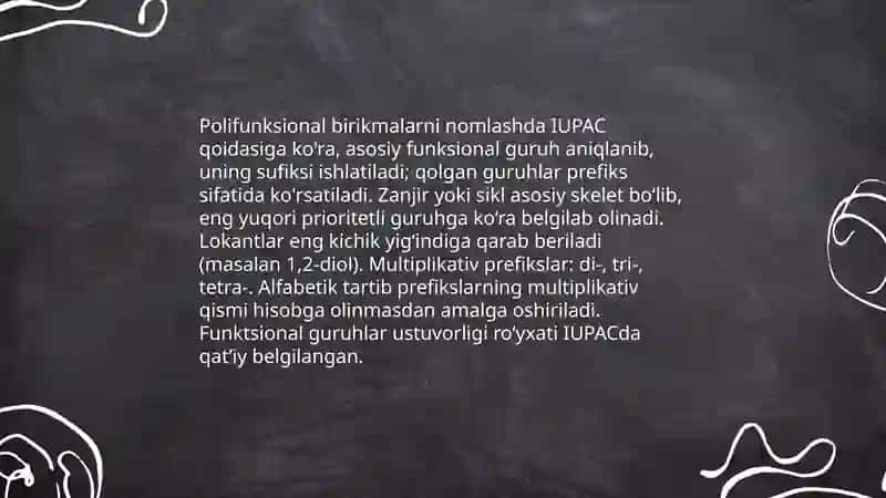 Polifunksional birikmalar 4