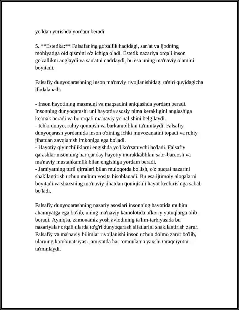 INSONIG MANAVIY KAMOLOTIDA FALSAFIY DUNYOQARASHNING ROLI 4