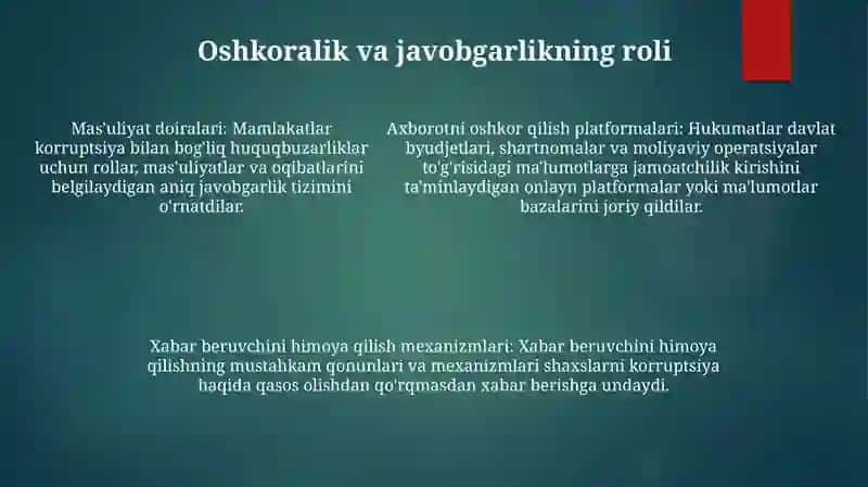 Maktabda Korrupsion Holatlarga Olib Boruvchi Omillarni Bartaraf Etishda Chet El Tajribasi 4