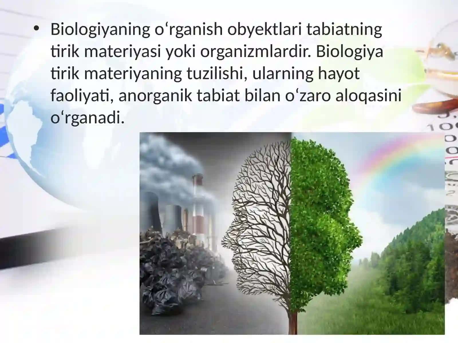 11-sinf Biologiya dars ishlanma. Biologik tizimlar. Ekologiya - biologik tizimlar haqidagi fan 4
