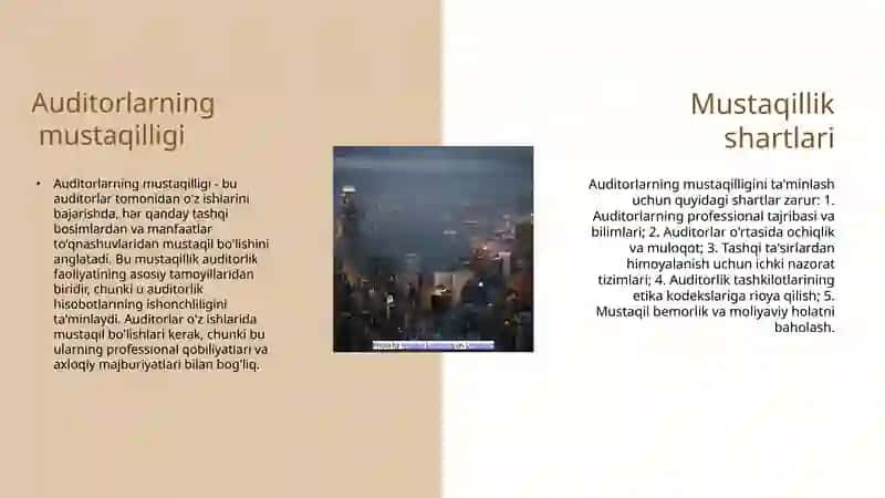 Auditorlik kasbiga qo’yiladigan malakaviy talablar 4