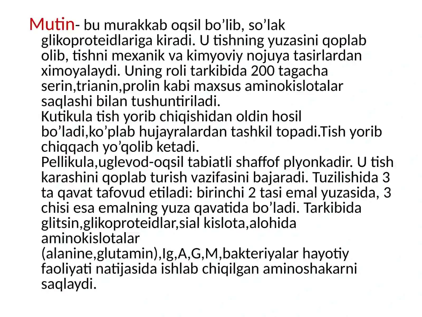 Oshqozon-ichak tizimi biokimyosi 4