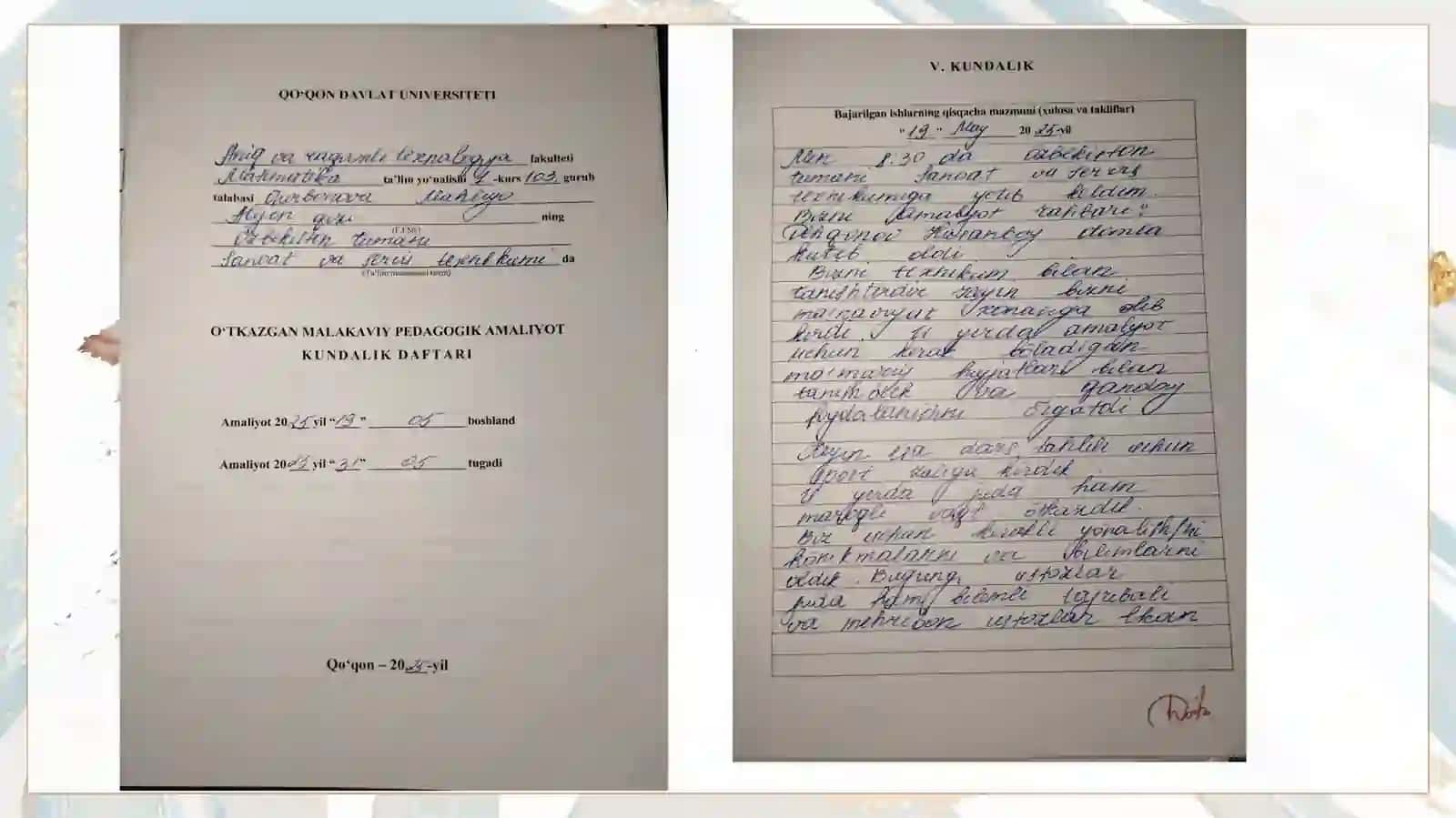 Qurbonova Mahliyoning amaliyot uchun taqdimoti 4