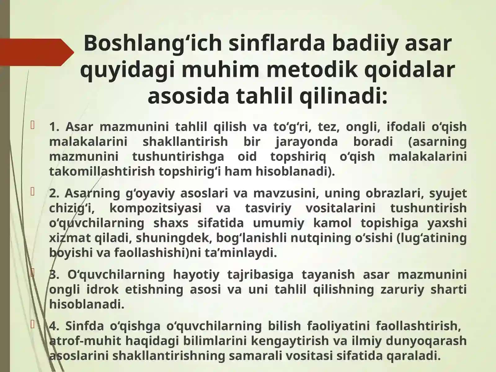 BOSHLANG‘ICHSINFLARDA BADIIY ASARNI TAHLIL QILISH 4