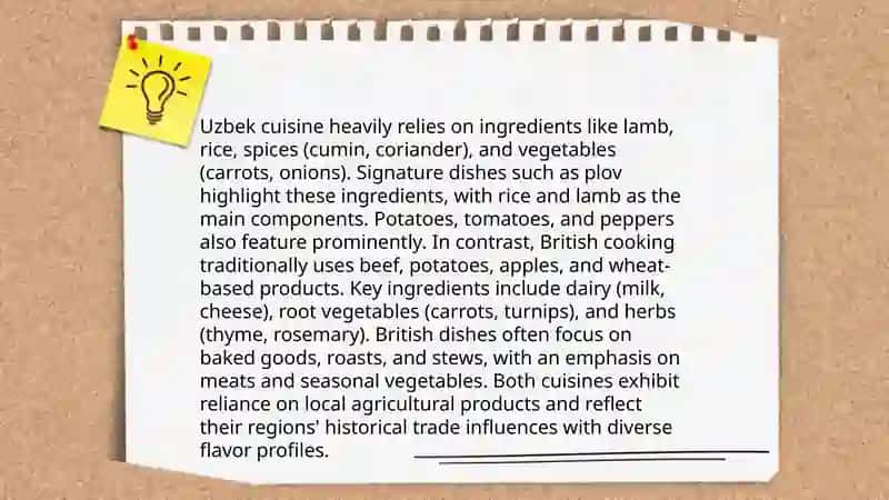 Historical Origins of Uzbek and British Cuisine 4