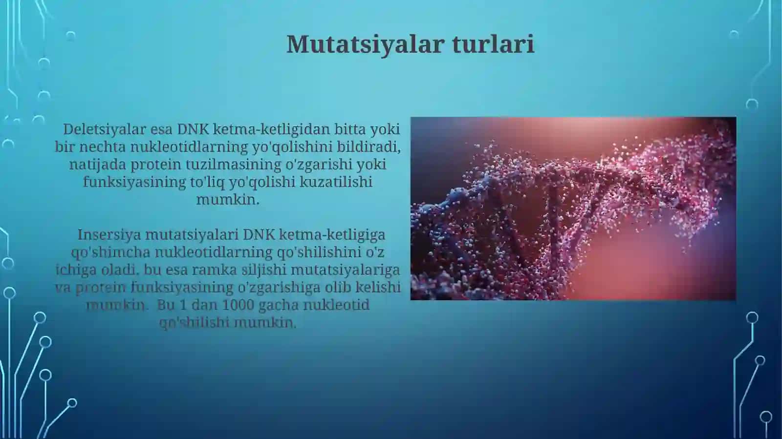 Mutatsiyalar va kasalliklar 4