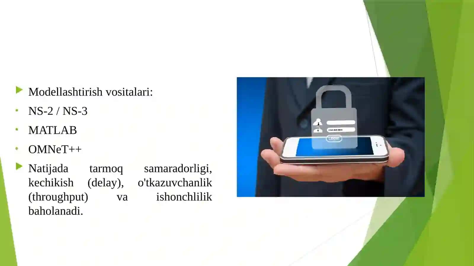 Zamonaviy mobil aloqa tarmoqlarni modellashtirish 4