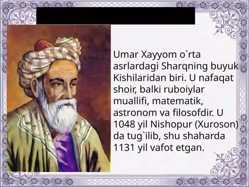 Umar Xayyom taqvimi 4