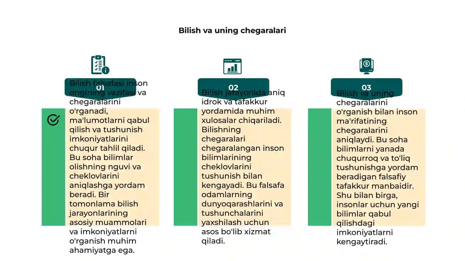 Bilish falsafasi 4