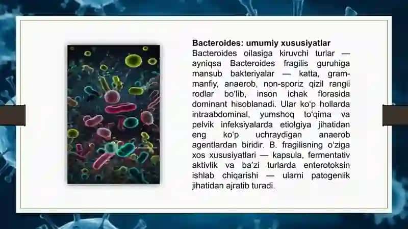Patogen anaerob klostridial bo’lmagan infeksiya qo’zg’atuvchilari 4