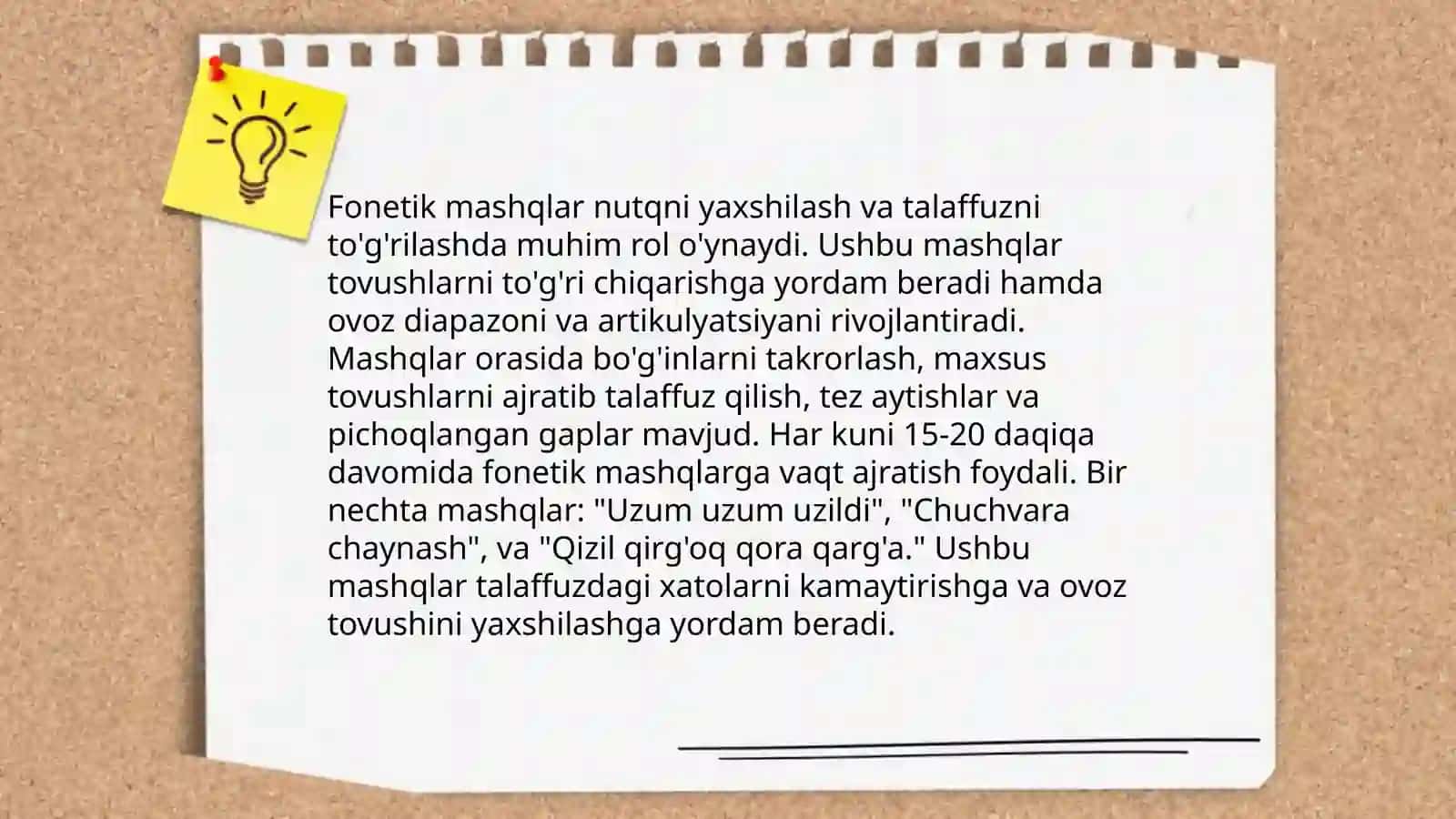 Lingvistik mashqlar va ularning turlari 4