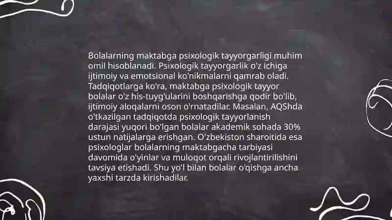 Bolalarni maktabga tayyorlash metodikasi fanining maqsad va vazifalarini 4