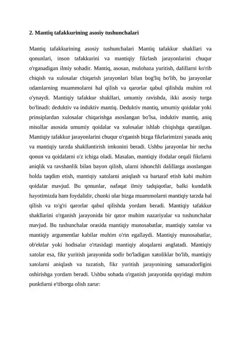 Mantiq tafakkur shakllari va qonunlari 4