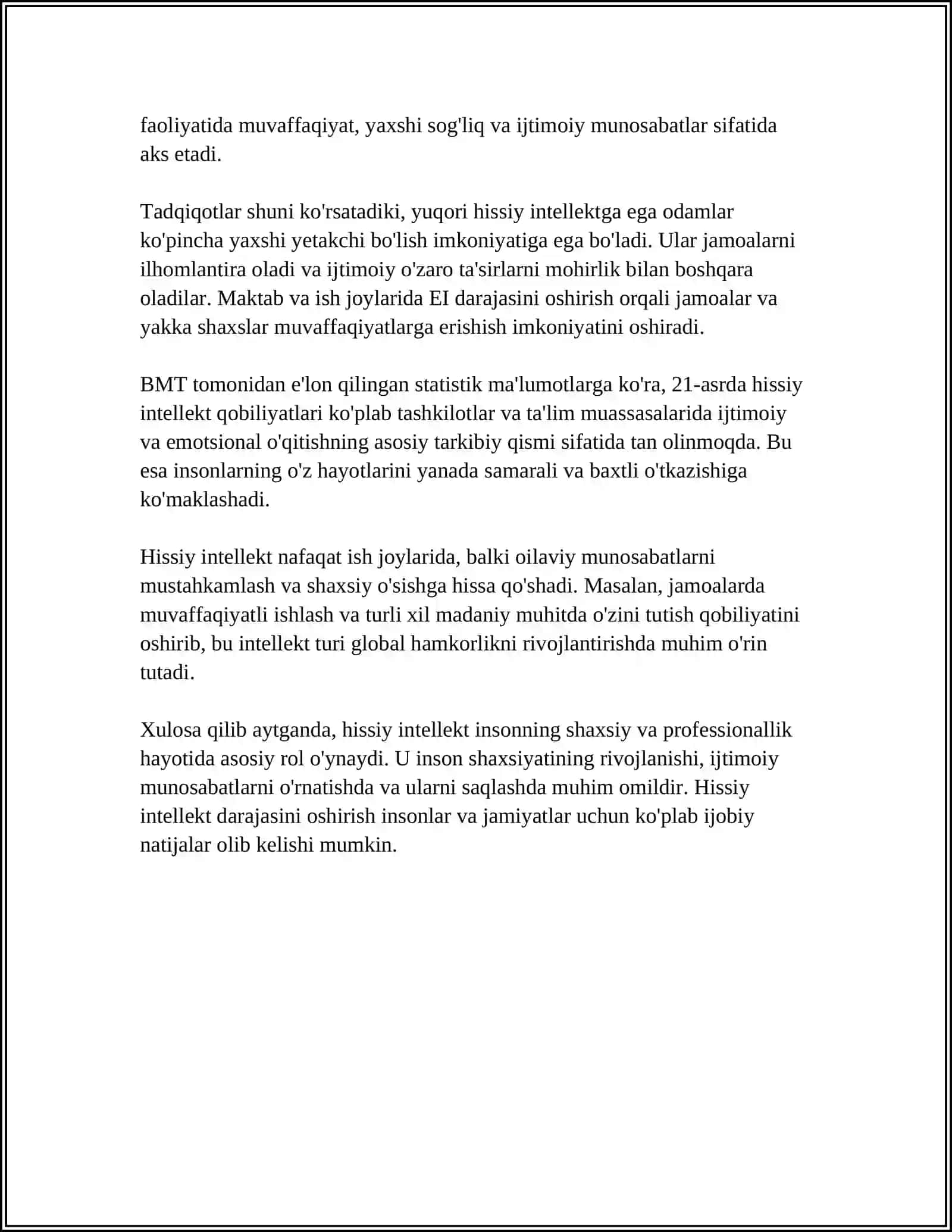 HUQUQ VA YURIST SHAKLLANISHIDA HISSIY INTELLEKT (EMOTIONAL INTELLIGENCE) 4