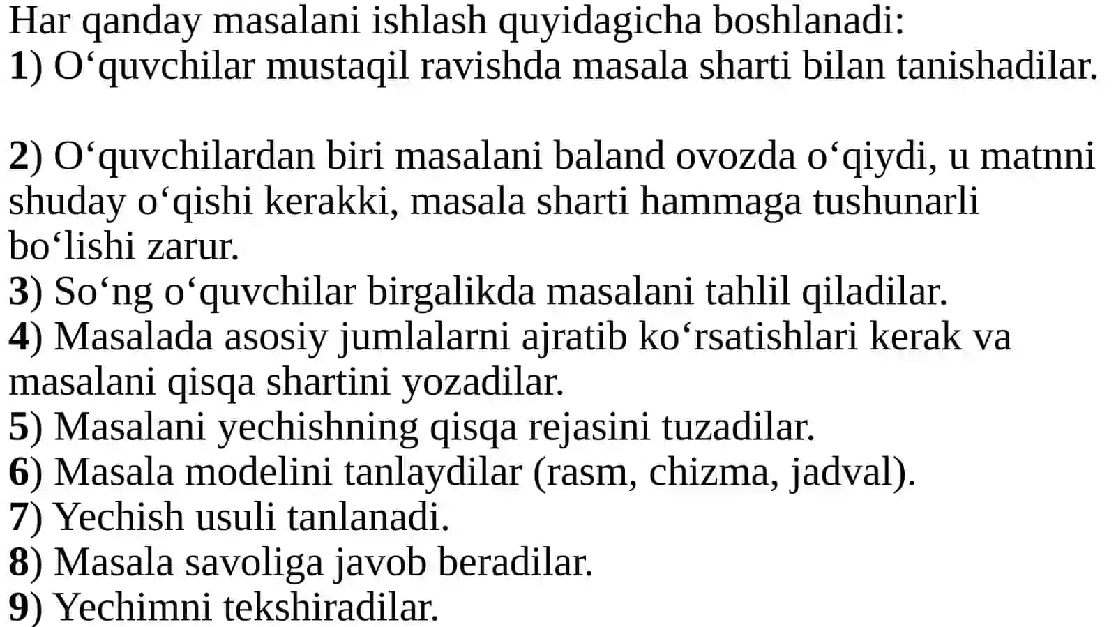 MATNLI MASALALARNI YECHISH METODIKASI 4