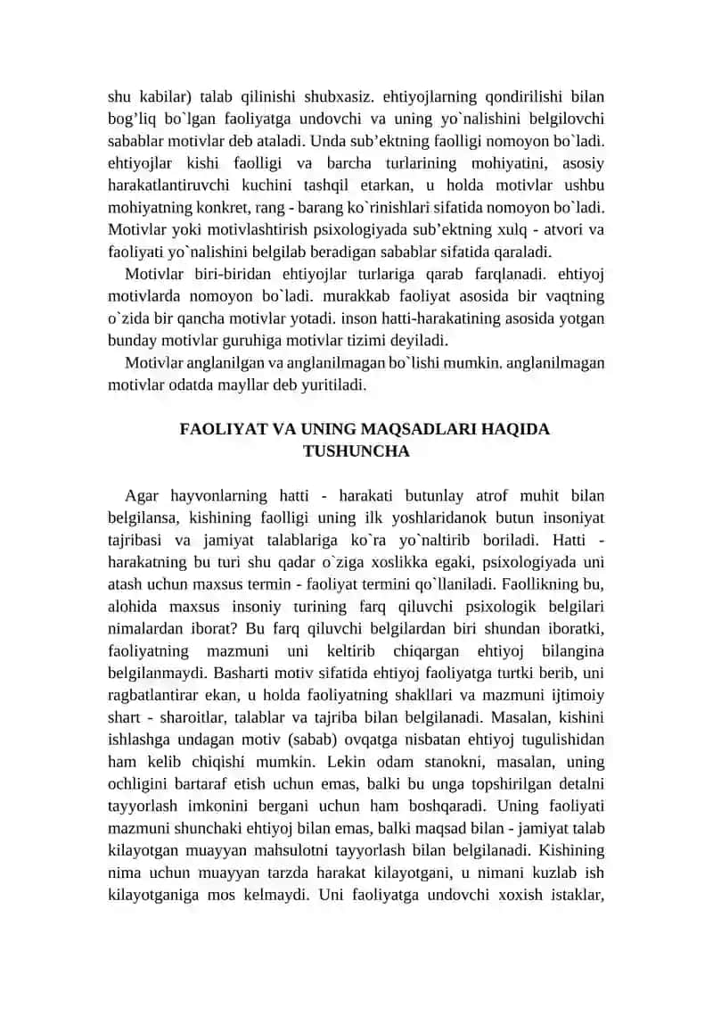 FAOLLIK VA FAOLIYAT HAQIDA TUSHUNCHA 4