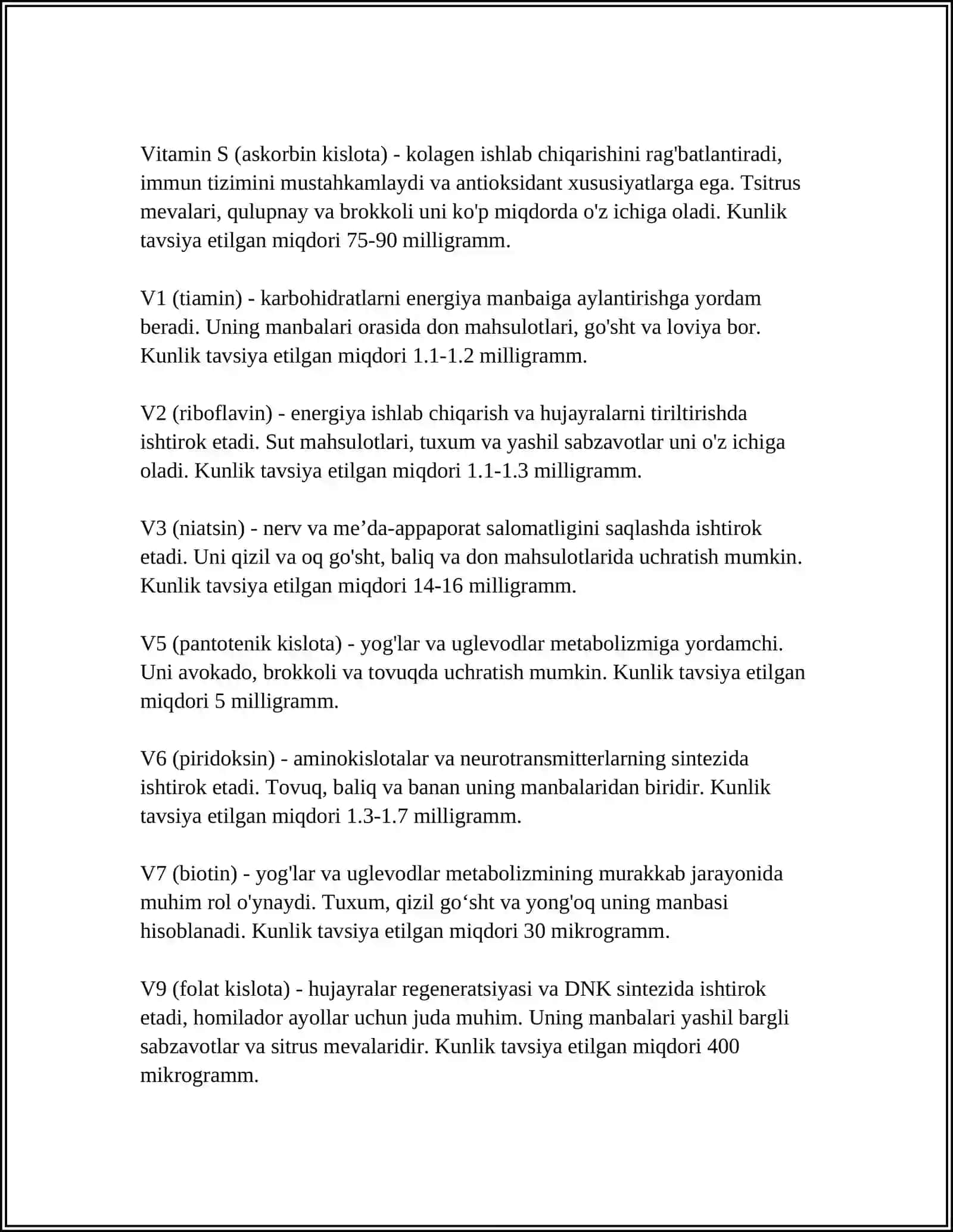 VITAMINSIMON MODDALAR.ANTIVITAMINLAR 4