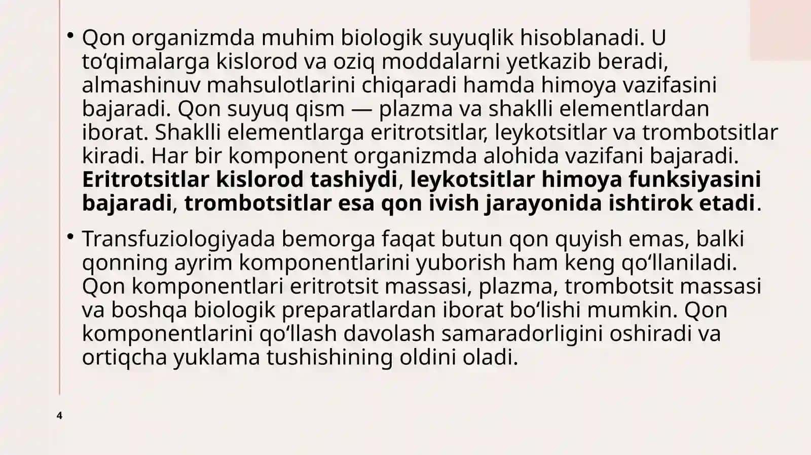 Transfuziologiya asoslari, umumiy ma’lumotlar va rivojlanishi tarixi 4