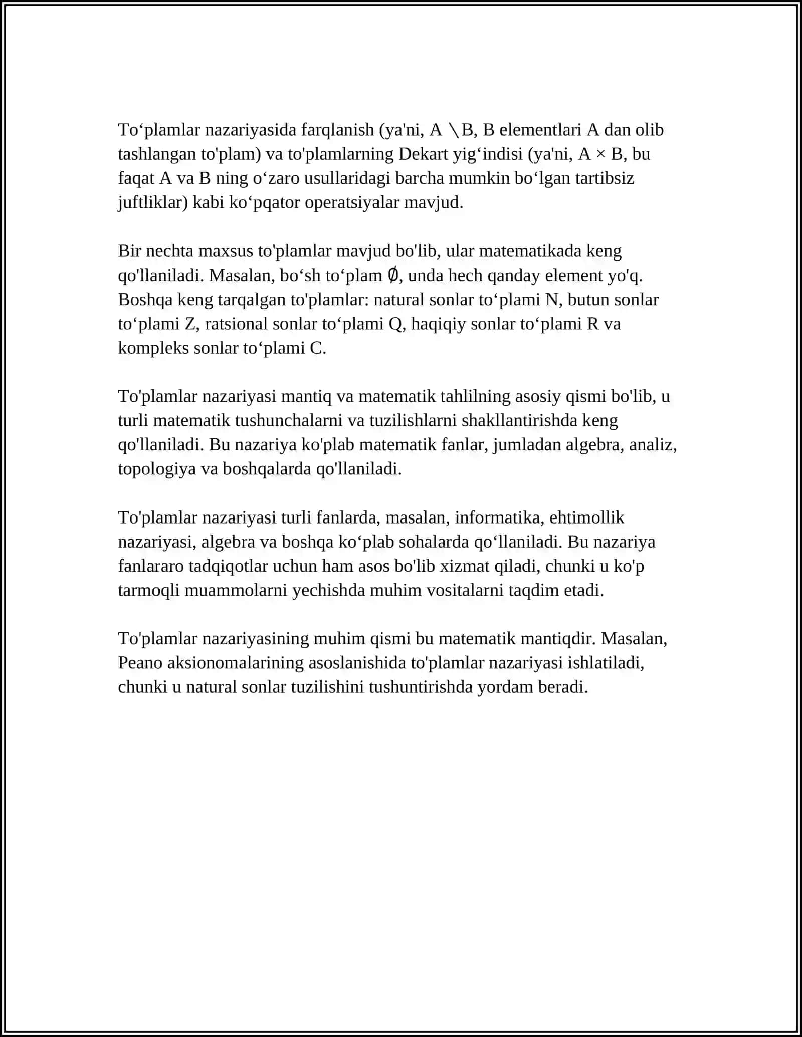 TIMSS XALQARO BAHOLASH DASTURIDA "KOMBINATORIKA ELEMENTLARI" MAZMUN SOHASIGA OID TOPSHIRIQLAR 4