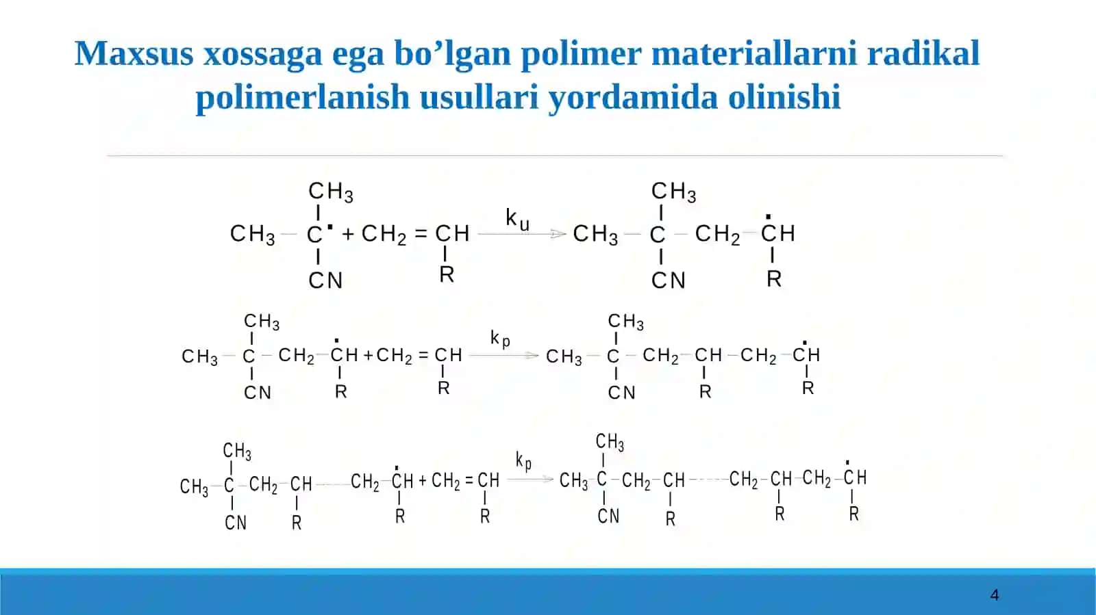 Maxsus xossali polimerlarni olinish usullari 4