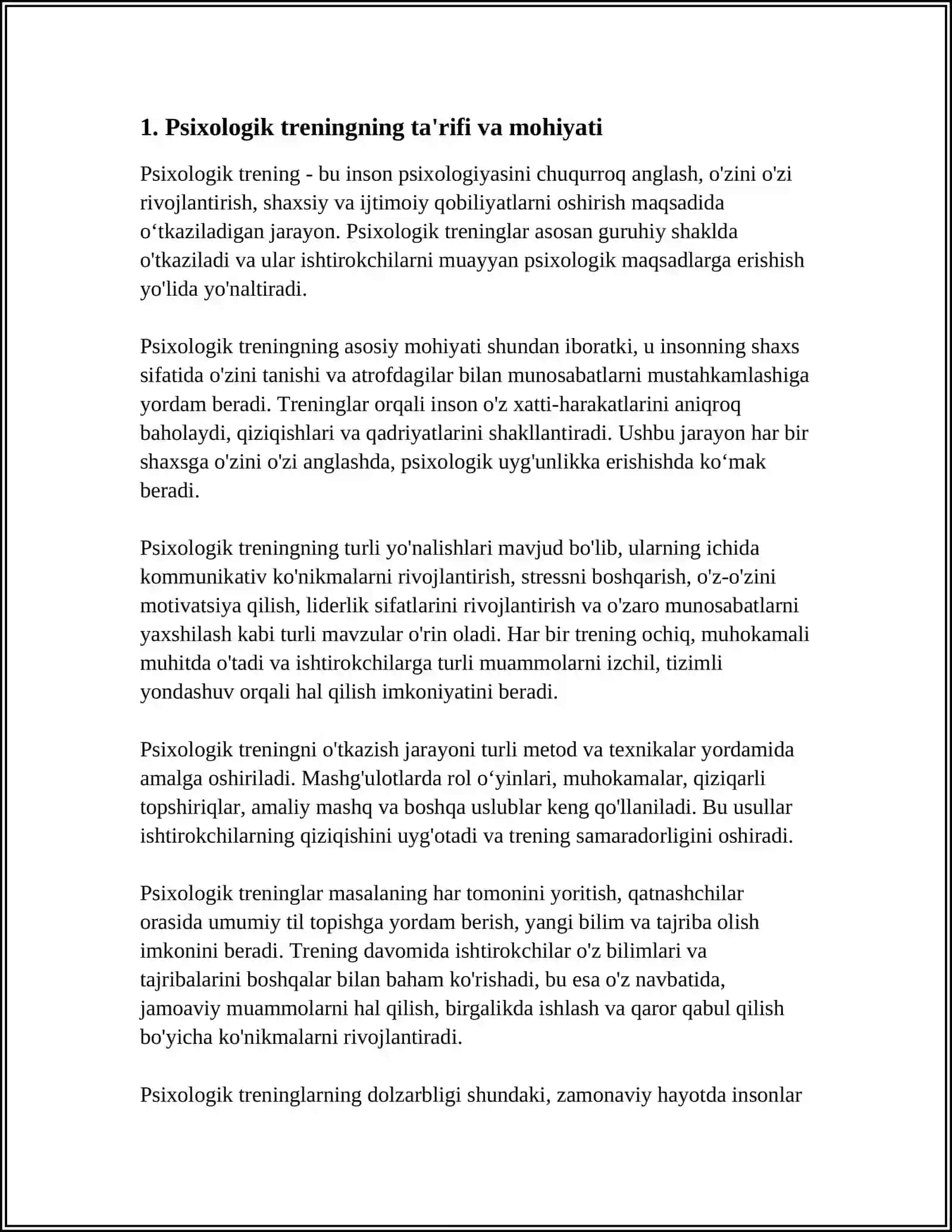 AMALIY PSIXOLOGIYA REFERAT 4