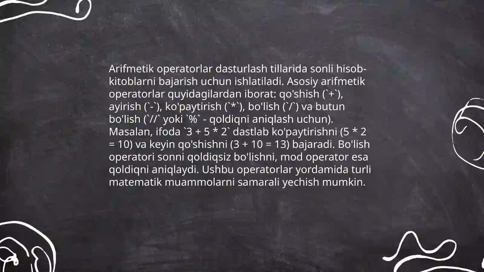 C++ da operatorlar 4