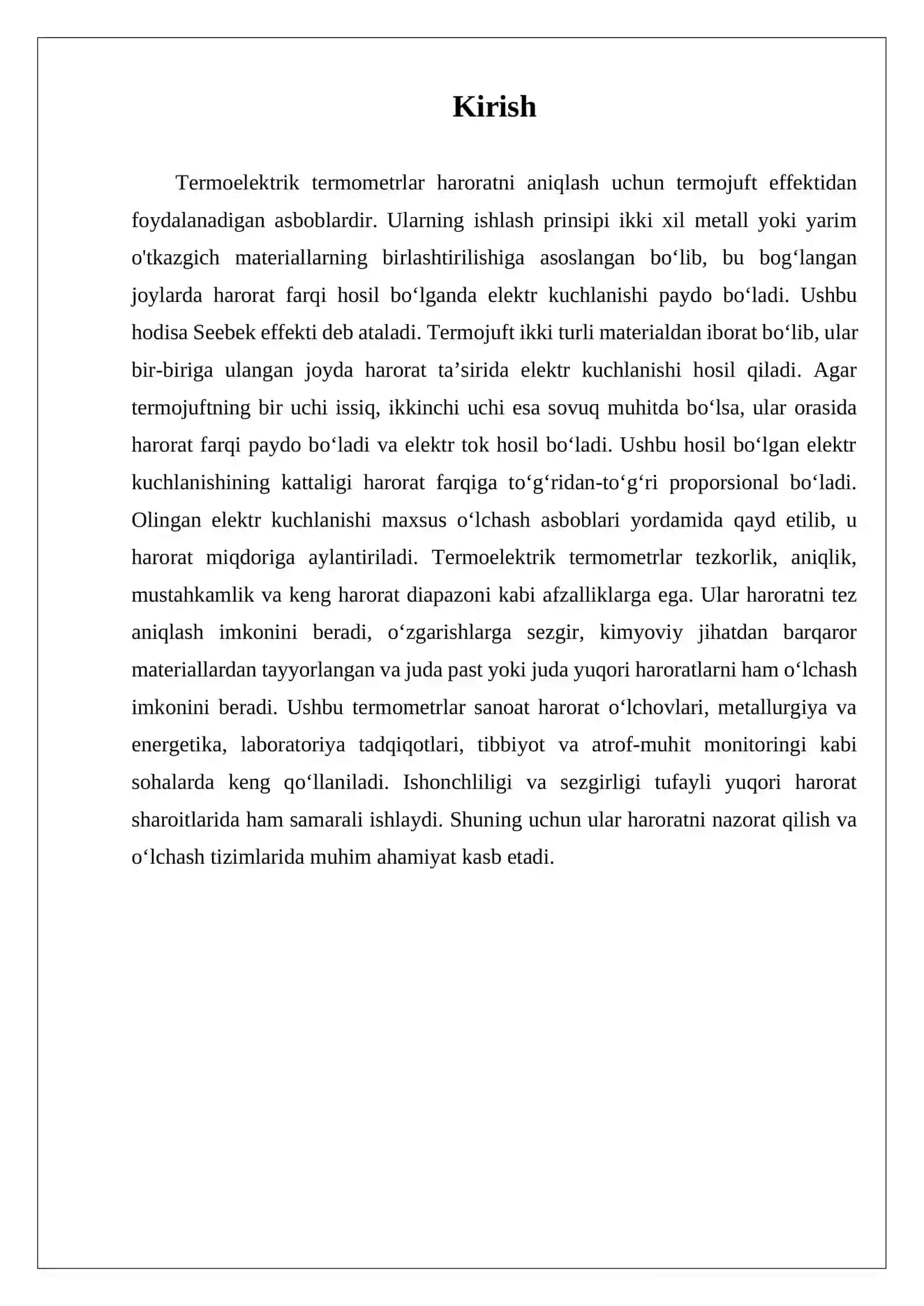 Termoelektrik termometrlarni qiyoslash 4