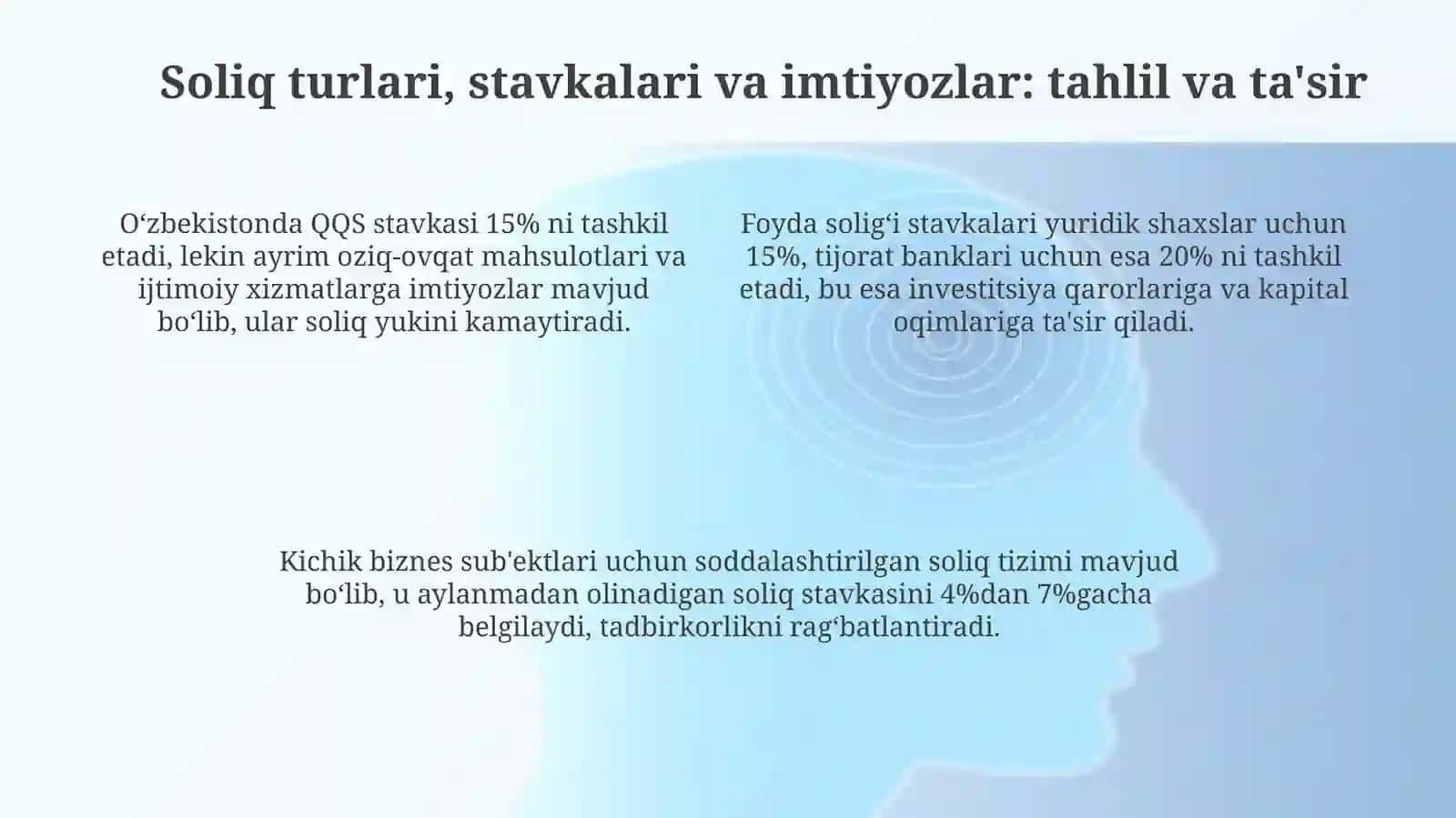 O'zbekistonda soliq siyosati va uning iqtisodiy rag'batlantiruvchi roli 4